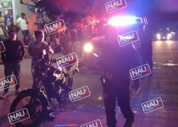 Vehículo que se dio a la fuga impacto a conductor de motocicleta en la Colonia 11 de Septiembre.