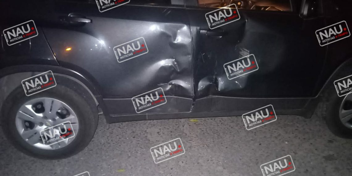 Conductor de un vehículo embiste a motocicleta en la Colonia Los Pinos en Tapachula.