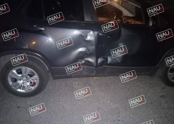 Conductor de un vehículo embiste a motocicleta en la Colonia Los Pinos en Tapachula.