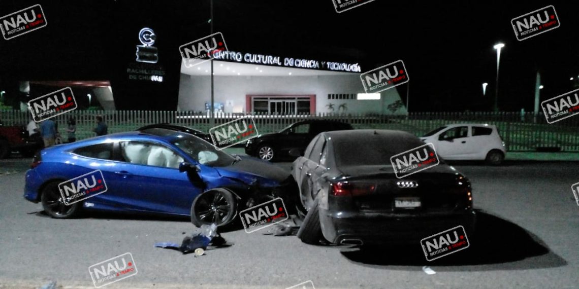 Realizaban carreritas en el antiguo aeropuerto y chocaron la madrugada de este sábado.
