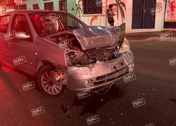 Daños materiales por choque por alcance.