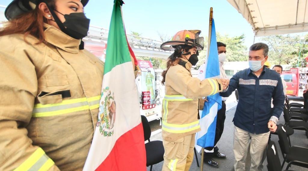 Rutilio Escandón, aliado del H. Cuerpo de  Bomberos de Chiapas: Yamil Melgar.