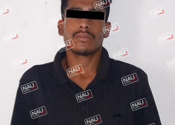 Detienen a sujeto con cuchillo