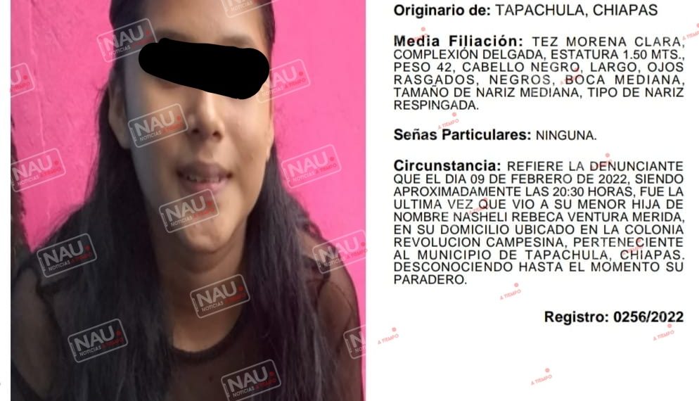Buscan a menor de 13 años