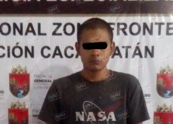 Presunto mara fue detenido con arma hechiza en Cacahoatán