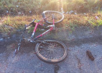 Cabezal de tráiler atropella a ciclista y termina fuera de la cinta asfáltica