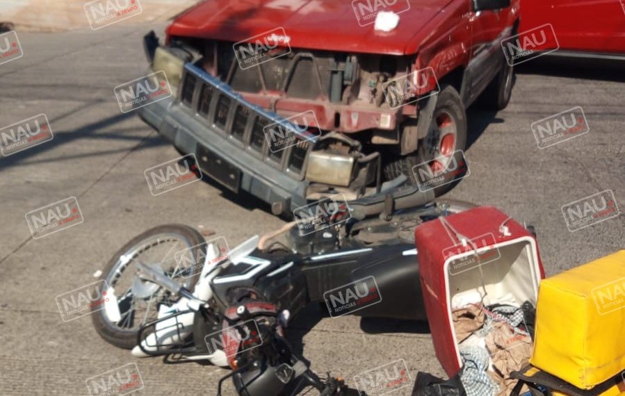 Vendedor de tortillas lesionado al ser impactado por un vehículo