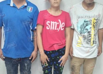 Integrantes de la Banda Barrio 18 fueron detenidos con pistola y marihuana