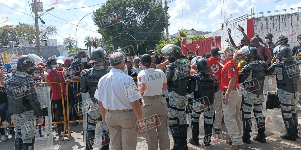 Las protestas de migrantes en Tapachula afectan a la ciudadanía