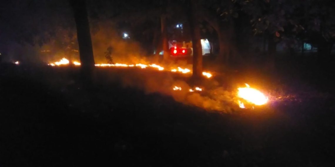 CONTROLA PC INCENDIO DE PASTIZAL EN TERRENOS DE LA UNIDAD ADMINISTRATIVA EN TAPACHULA