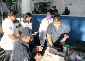ELEMENTOS POLICIALES DE TAPACHULA RECIBEN ATENCIÓN PRIMARIA DE SALUD