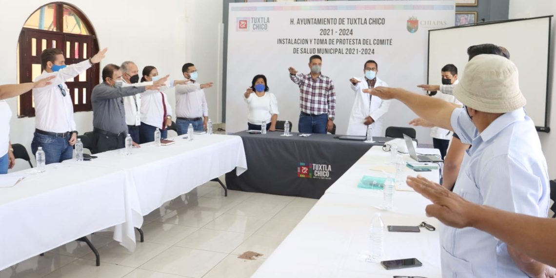Tomó protesta el Comité de Salud Municipal 2021- 2024 en Tuxtla Chico