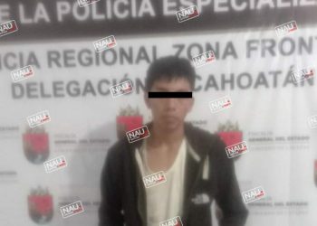 Detienen a una persona con marihuana en Cacahoatán.