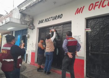 Clausuran 15 establecimientos de bares y cantinas en Tapachula.