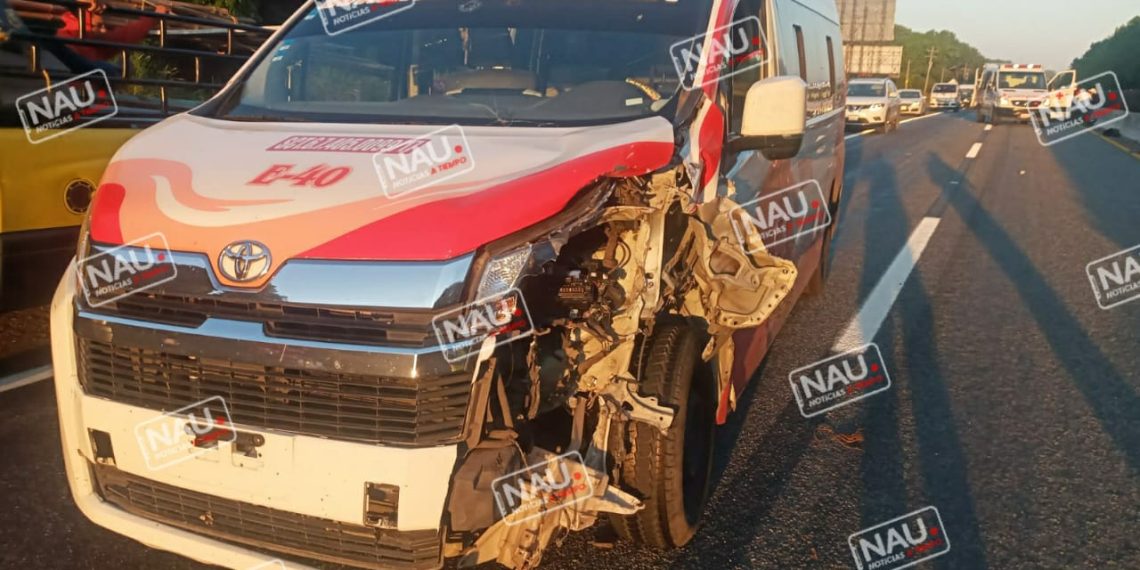 Dos lesionados deja accidente sobre la carretera Huixtla – Tapachula.