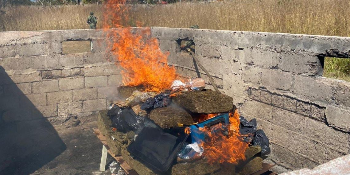 INCINERA FGR EN CHIAPAS MÁS DE 146 KILOS DE NARCÓTICOS