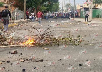 Migrantes haitianos vuelven a realizar actos vandálicos en Tapachula