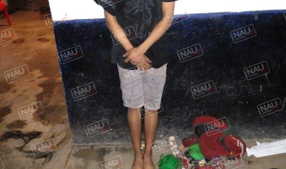 Detienen a sujeto que se metió a robar a una escuela