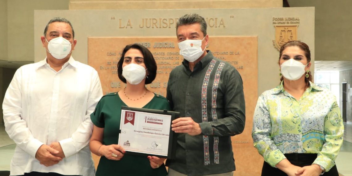 Gobernador reconoce a juezas y jueces por abonar a la paz social, al respeto y la democracia