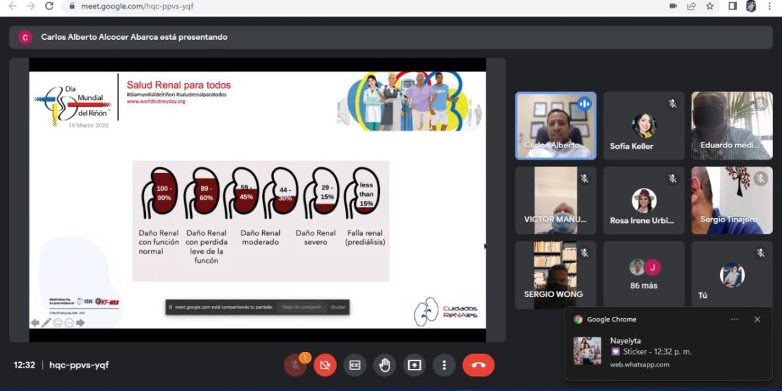 CON PLÁTICA VIRTUAL SE CONMEMORA EL DIA MUNDIAL DEL RIÑÓN EN TAPACHULA