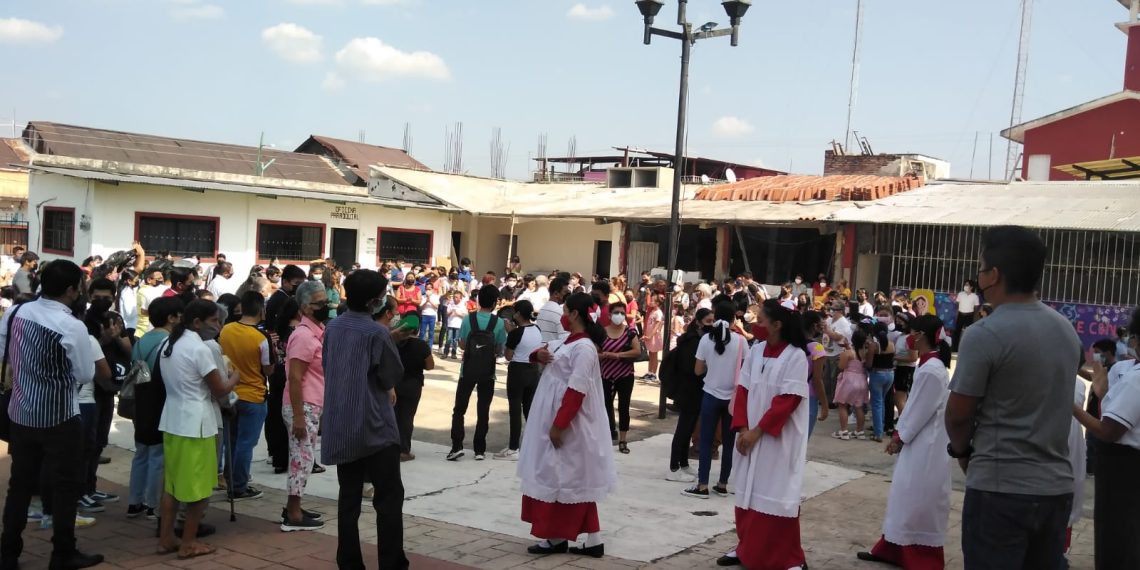 Por un Tuxtla Chico resiliente, la población se sumó al Simulacro Estatal de Sismo 2022