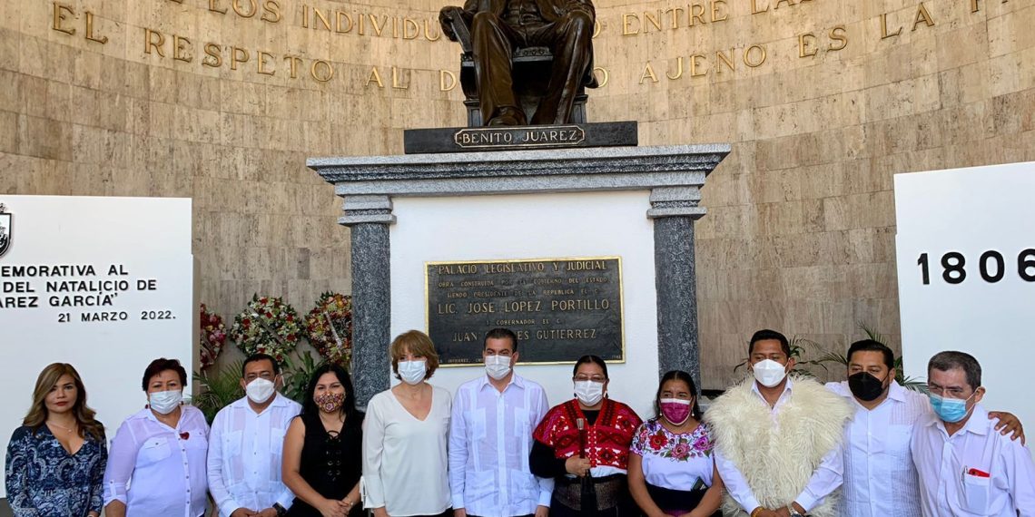 Conmemora Congreso del Estado 216 Aniversario de Don Benito Juárez