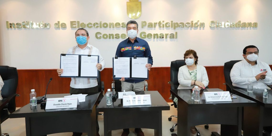 Gobernador encabeza la firma del Pacto de Civilidad en el Proceso Electoral Local Extraordinario 2022