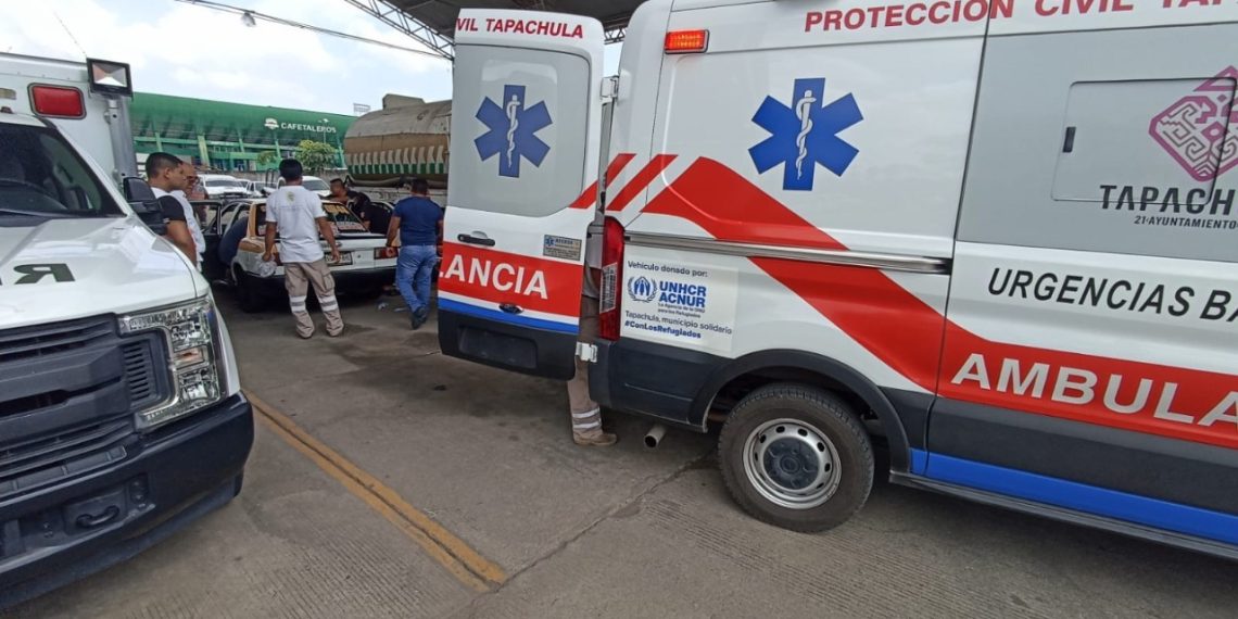 ATIENDE PERSONAL DE PC DE TAPACHULA PARTO EN UN TAXI