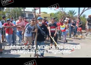 Más de 3 ,5 millones de pesos ha gastado el gobierno federal en tarjetas para migrantes en la Frontera Sur.