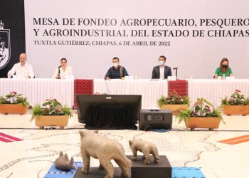 Gobernador participa en la Mesa de Fondeo Agropecuario, Pesquero y Agroindustrial de Chiapas