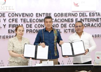 Gobierno de Chiapas, CFE TEIT, Ictiech y Promtel firman convenios que llevan internet a sitios públicos