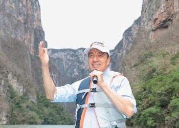 Supervisa Gobernador los trabajos de limpieza permanente en el Cañón del Sumidero