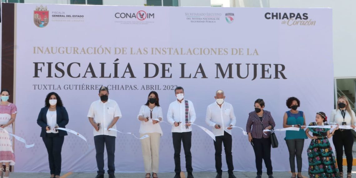 Inaugura Rutilio Escandón instalaciones de la Fiscalía de la Mujer en Chiapas