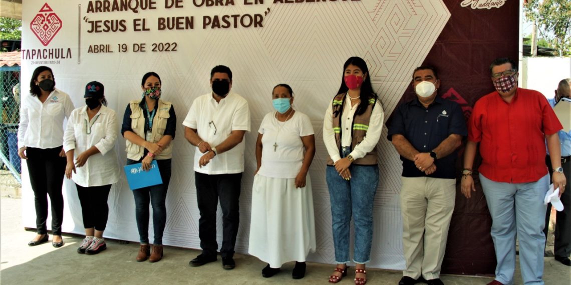 AYUNTAMIENTO DE TAPACHULA Y UNICEF INICIAN AMPLIACIÓN DE RED DE AGUA POTABLE EN ALBERGUES