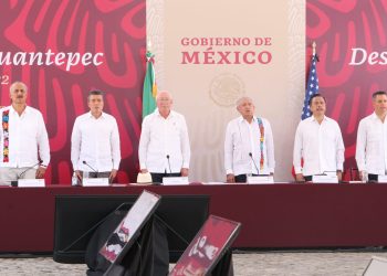 Ante AMLO y empresarios de EUA, Rutilio Escandón destaca potencial de Chiapas para recibir inversiones