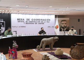 Encabeza Zepeda Soto Mesa de Seguridad Estatal en representación del gobernador Rutilio Escandón.