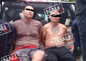 Detienen a dos sujetos que fueron reportados como sospechosos.