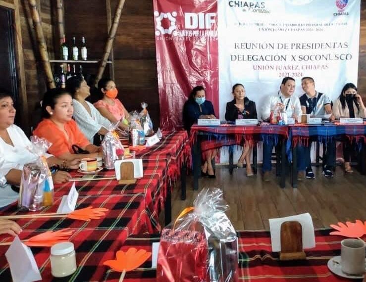 Unión Juárez, sede de la 2da. Reunión de presidentas, presidentes, directoras y directores de los Sistemas DIF Municipales de la Región X Soconusco.