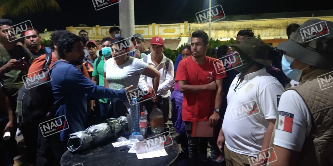 Más de 160 migrantes que dormían en el Parque Bicentenario fueron Trasladados a Comitán y TGZ.