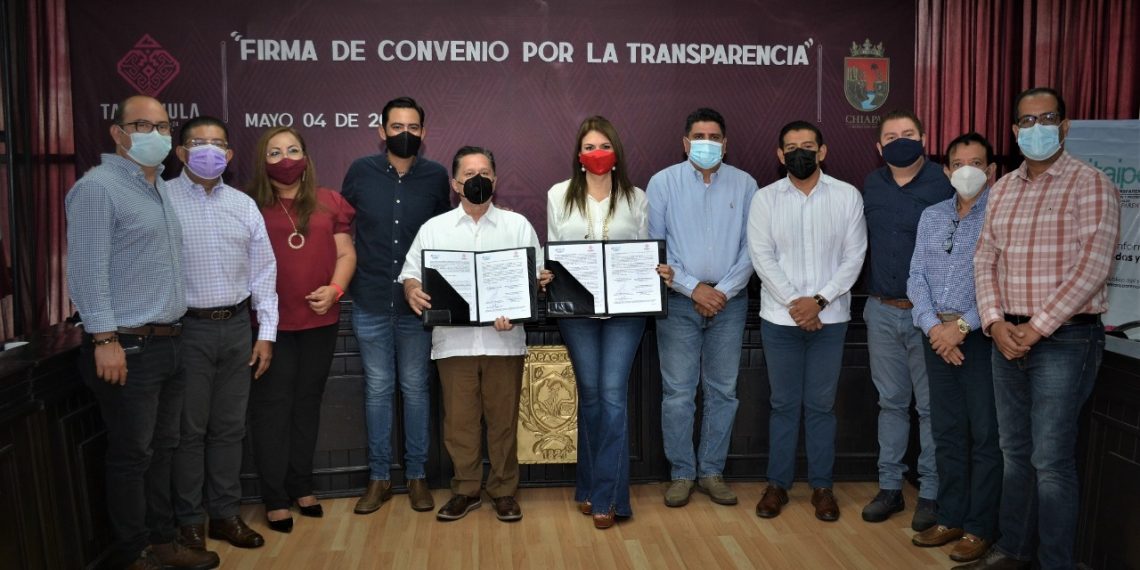 Firman Convenio De Colaboración Ayuntamiento De Tapachula Y El Instituto De Transparencia De Chiapas
