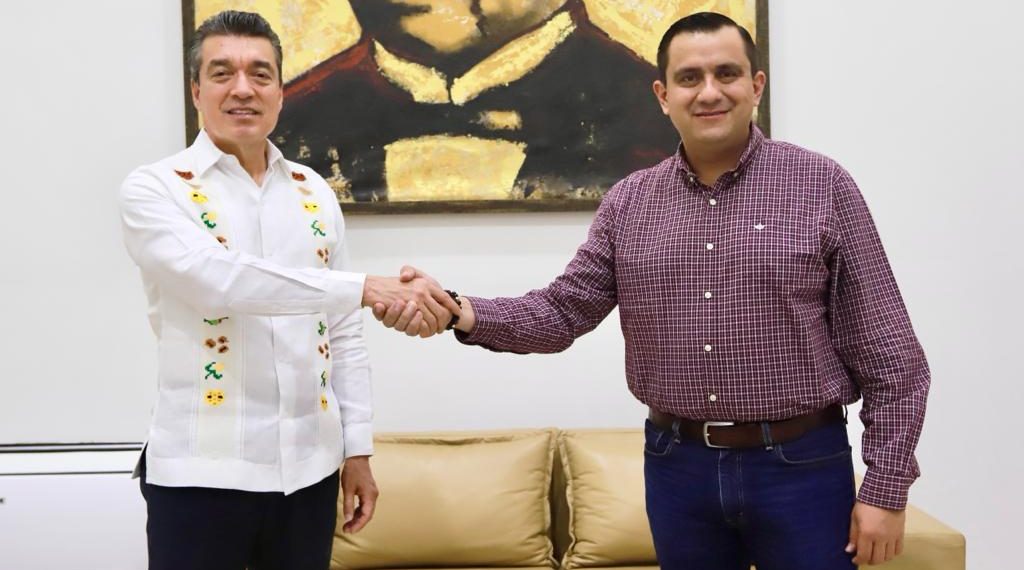 Rutilio Escandón y delegado de Programas Integrales de Desarrollo anuncian verificación de beneficiarios de Bienpesca