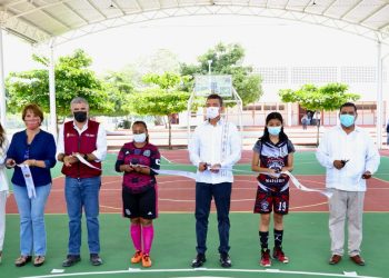 En Mapastepec, Rutilio Escandón fortalece la seguridad, el deporte, la educación y el autoempleo
