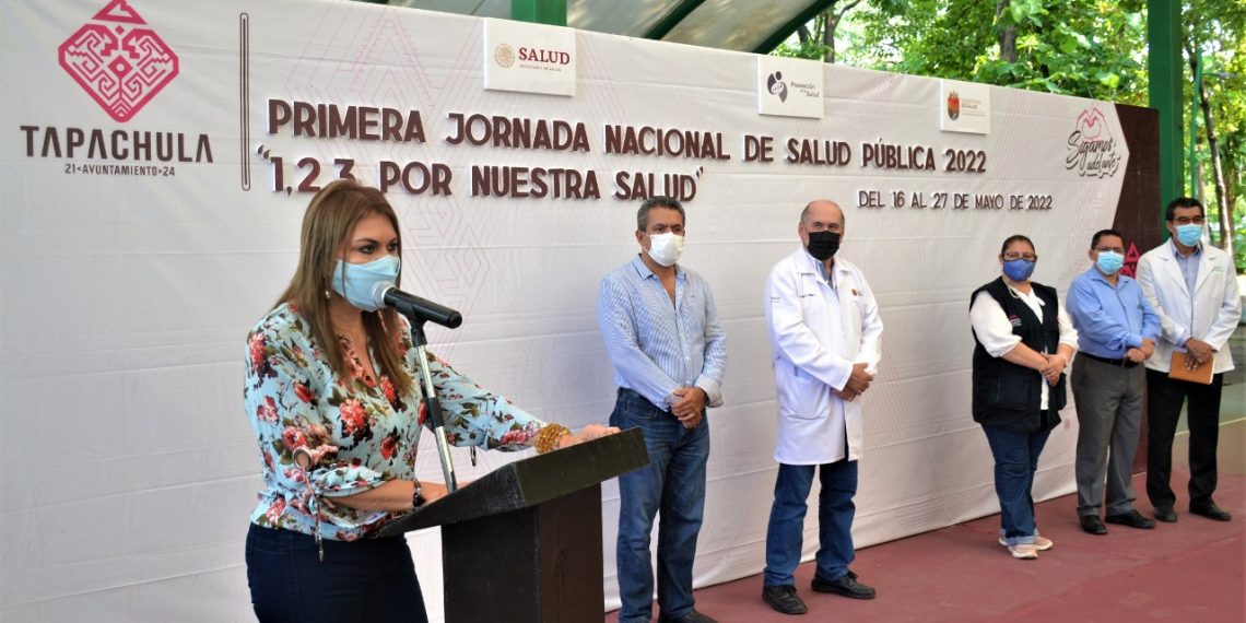ROSY URBINA PONE EN MARCHA JORNADA NACIONAL DE SALUD PÚBLICA EN TAPACHULA