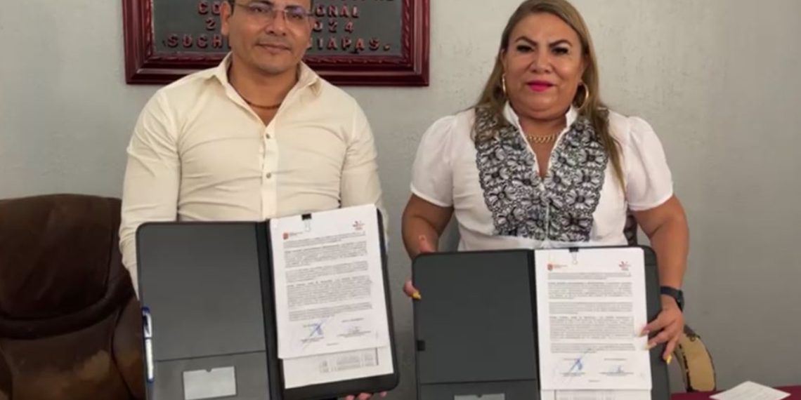 FIRMAN CONVENIO GOBIERNO DE SUCHIATE E ICTIECH PARA DAR INICIO AL PROYECTO “INTERNET PARA TODOS”