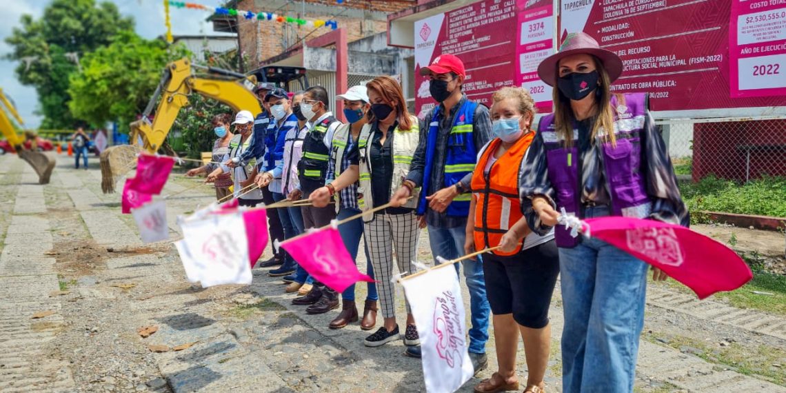 INICIAN TRES NUEVAS OBRAS EN COLONIA 16 DE SEPTIEMBRE DE TAPACHULA