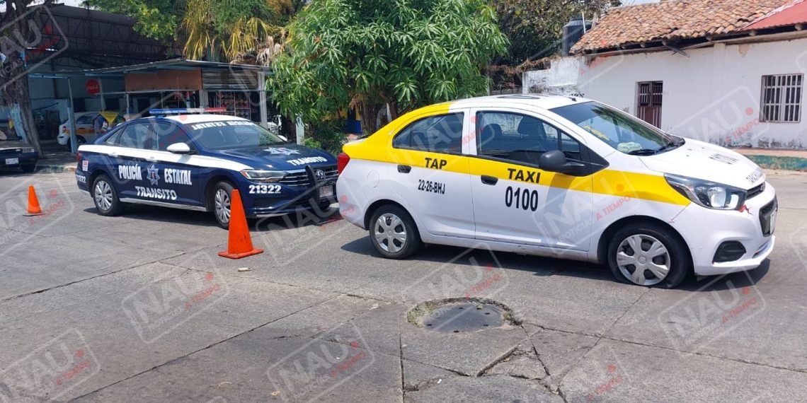 Un leve choque deja un neumático dañado