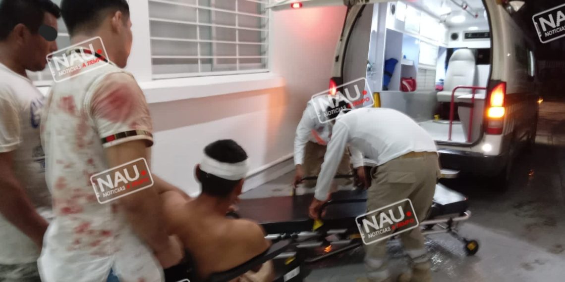 Casi lo asesinan de un machetazo en la cabeza.