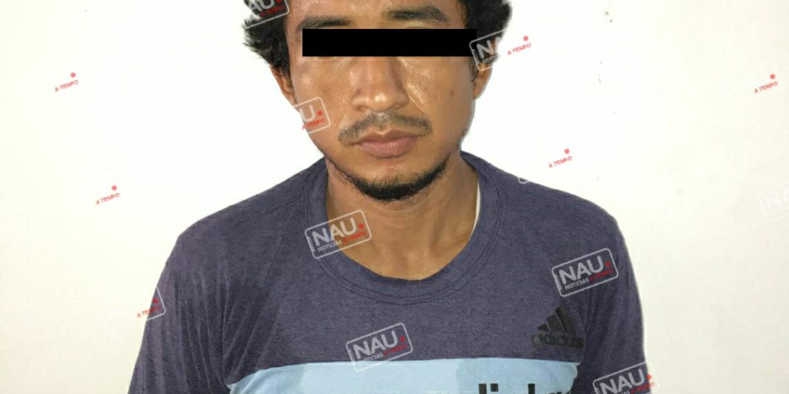 Detienen en Huehuetán a presunto vendedor de marihuana.