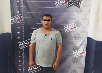 Detienen a sujeto con arma de fuego.