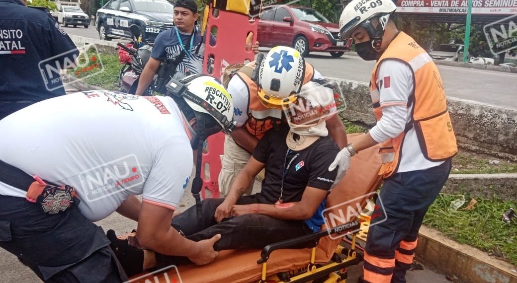 Repartidor de Domino´s Pizza atropella a peaton.